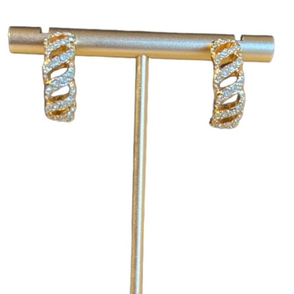 Swarovski Jewelry - Swarovski vintage studded earrings stamped